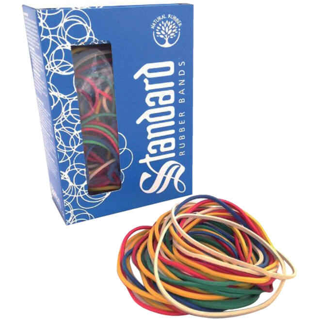 Elastiek Standard Rubber Bands 18 50gr 94 stuks assorti