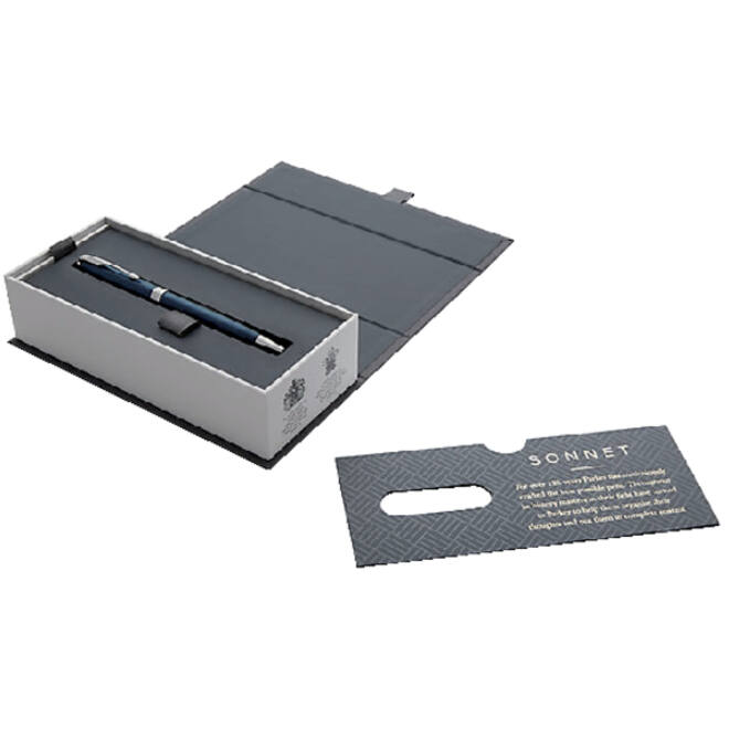 Balpen Parker Sonnet blue lacquer CT medium