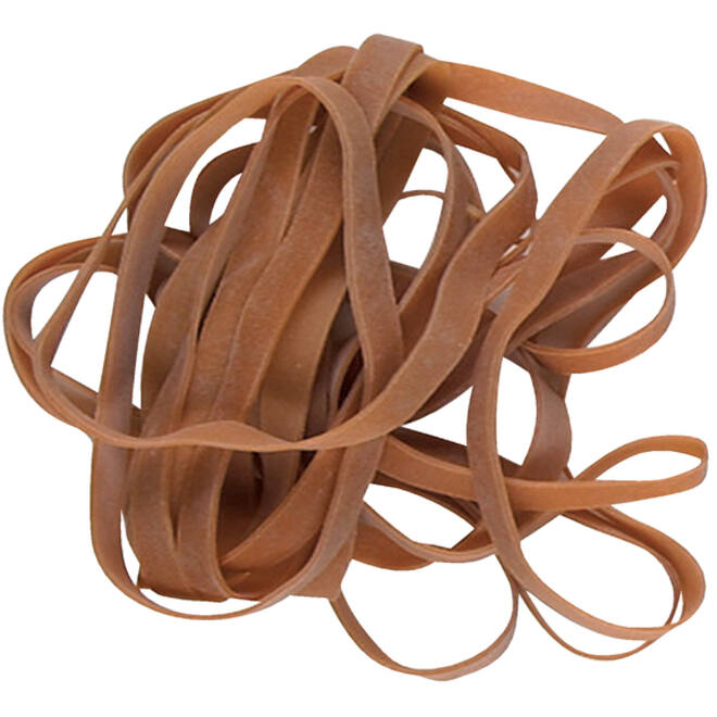 Elastiek Standard Rubber Bands 77 120x7.5mm 100gr 40 stuks bruin