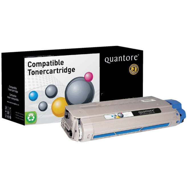 Toner Quantore alternatief tbv Oki 44318607 blauw