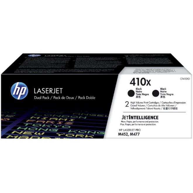 Tonercartridge HP CF410XD 410X zwart 2x