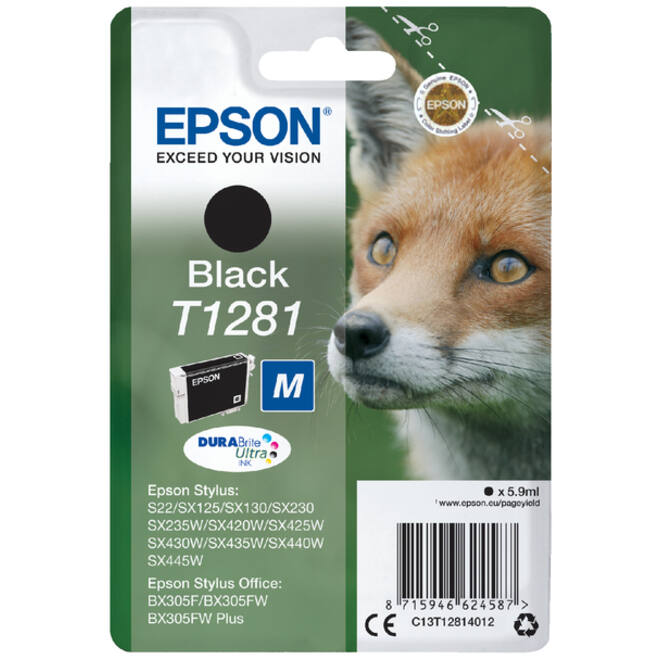 Inktcartridge Epson T1281 zwart