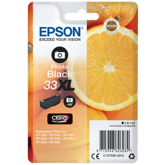 Inktcartridge Epson 33XL T3361 foto zwart