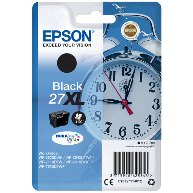 Inktcartridge Epson 27XL T2711 zwart