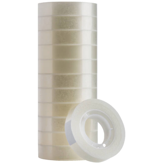 Plakband Quantore 12mmx33m transparant