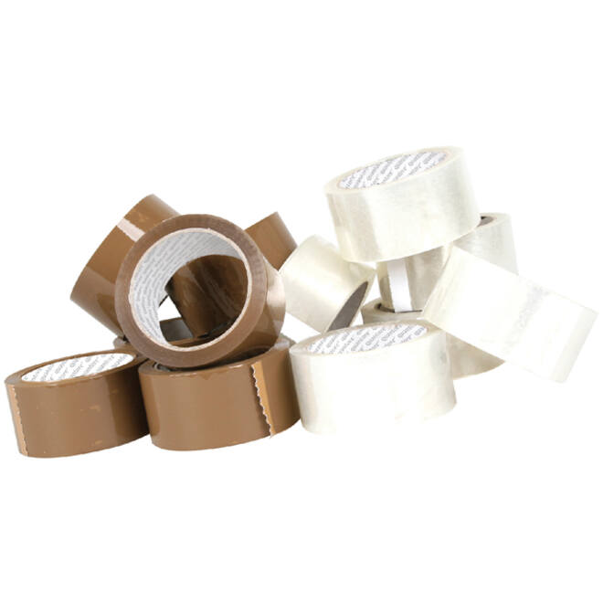 Verpakkingstape Quantore 50mmx60m PP transparant