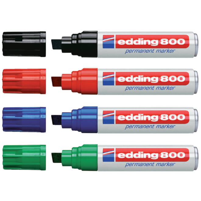 Viltstift edding 800 schuin 4-12mm blauw