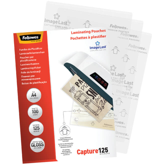 Lamineerhoes Fellowes A4 2x125micron glans 100stuks