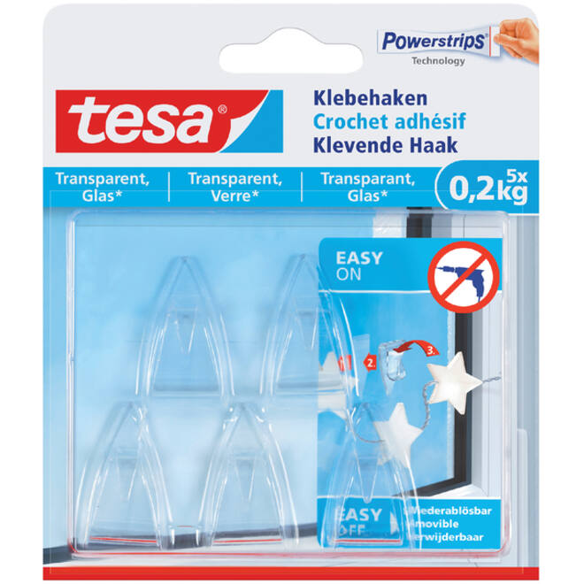 Klevende haak tesa® 0,2kg transparant