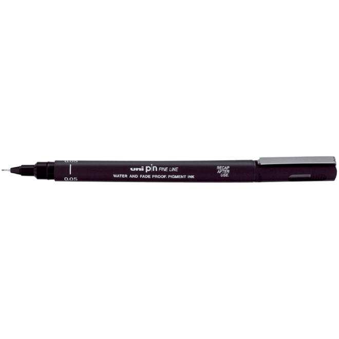 Fineliner Uni-ball Pin 0.05mm zwart