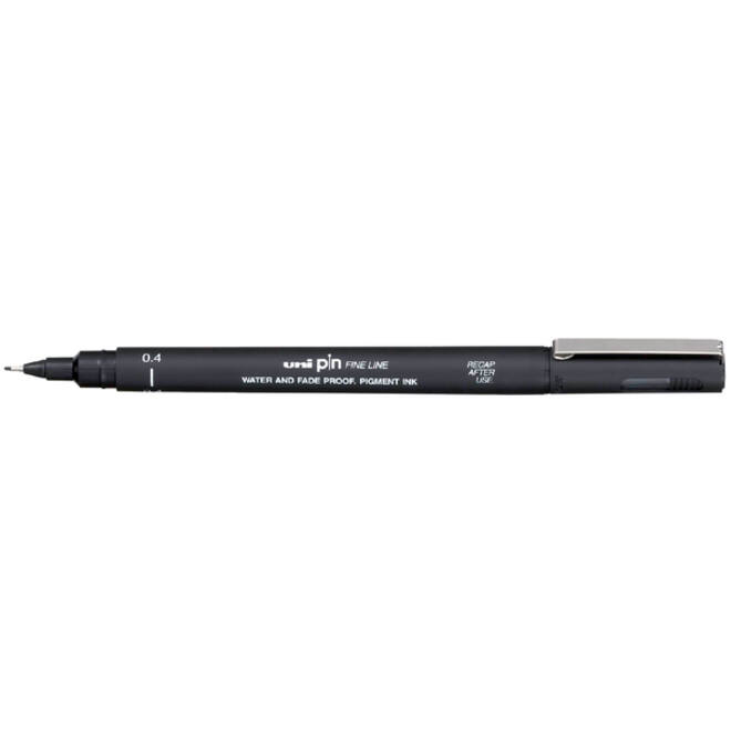 Fineliner Uni-ball Pin 0.4mm zwart