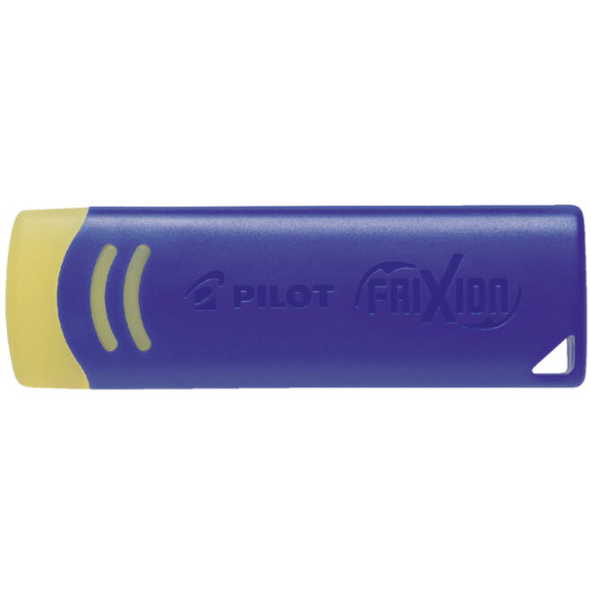 Gum Pilot friXion geel met blauwe houder