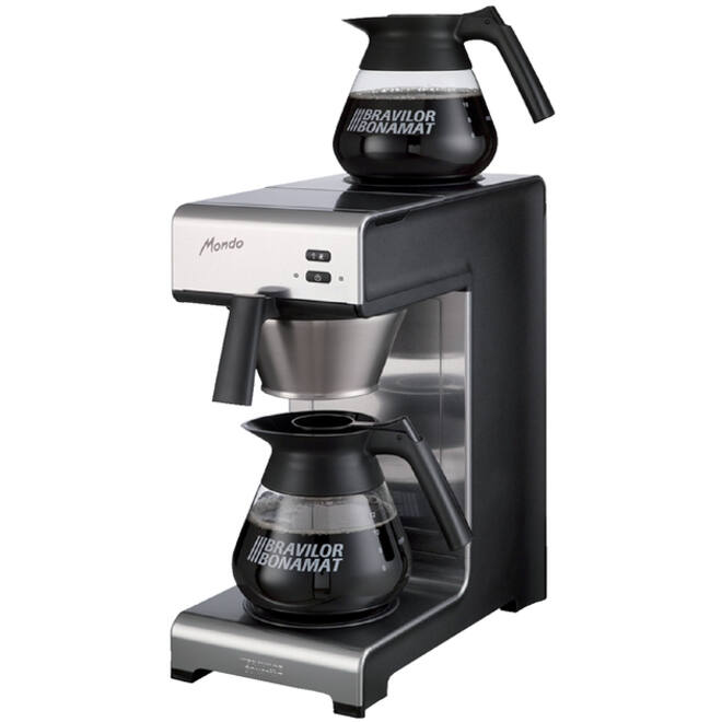 Koffiezetapparaat Bravilor Mondo inclusief 2 glazen kannen