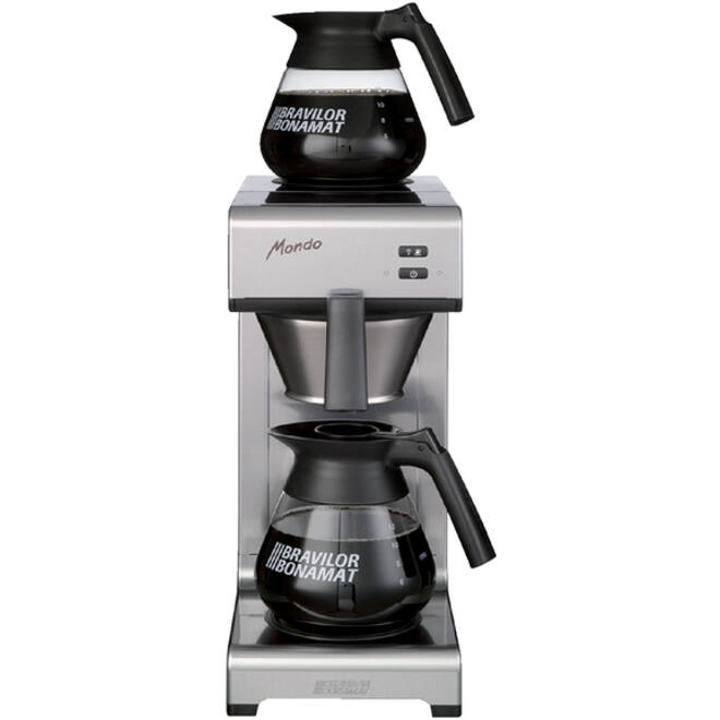 Koffiezetapparaat Bravilor Mondo inclusief 2 glazen kannen