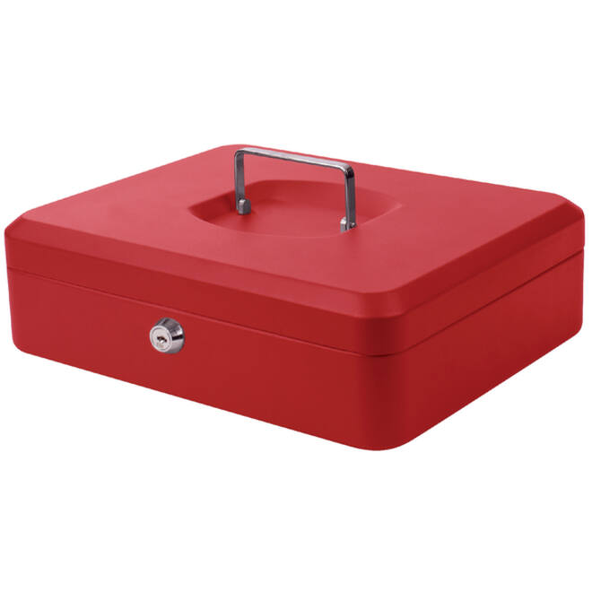 Geldkist Pavo 300x240x90mm rood
