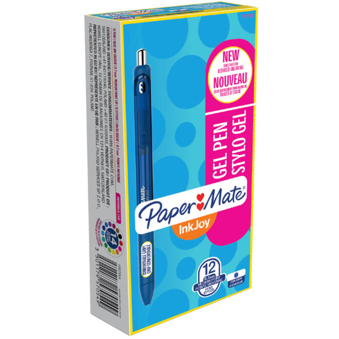 Gelschrijver Paper Mate Inkjoy medium blauw
