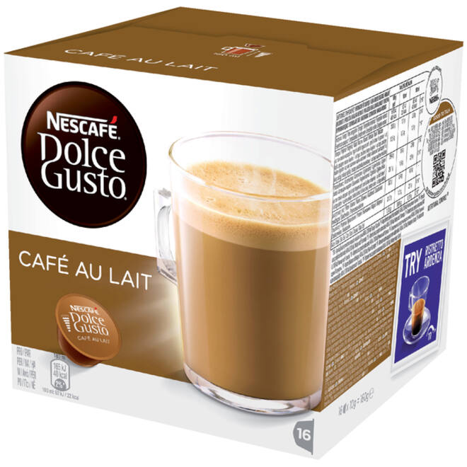 Koffiecups Dolce Gusto Cafe au Lait 16 stuks