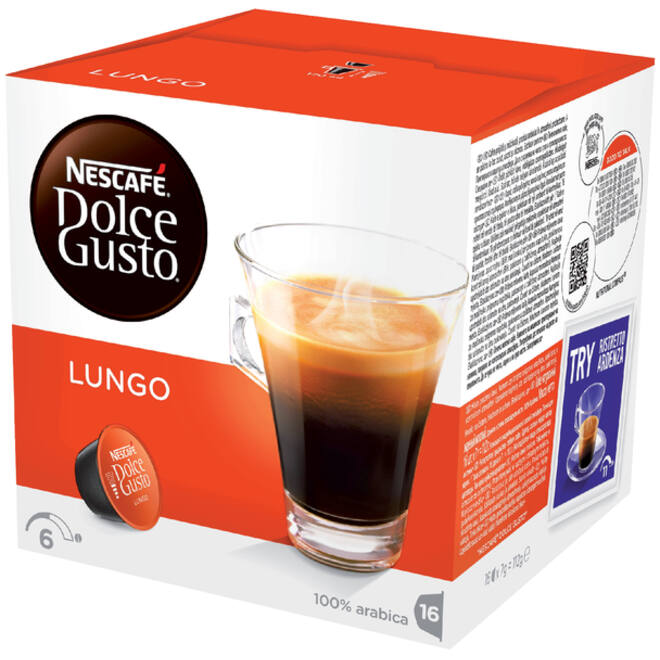 Koffiecups Dolce Gusto Lungo 16 stuks