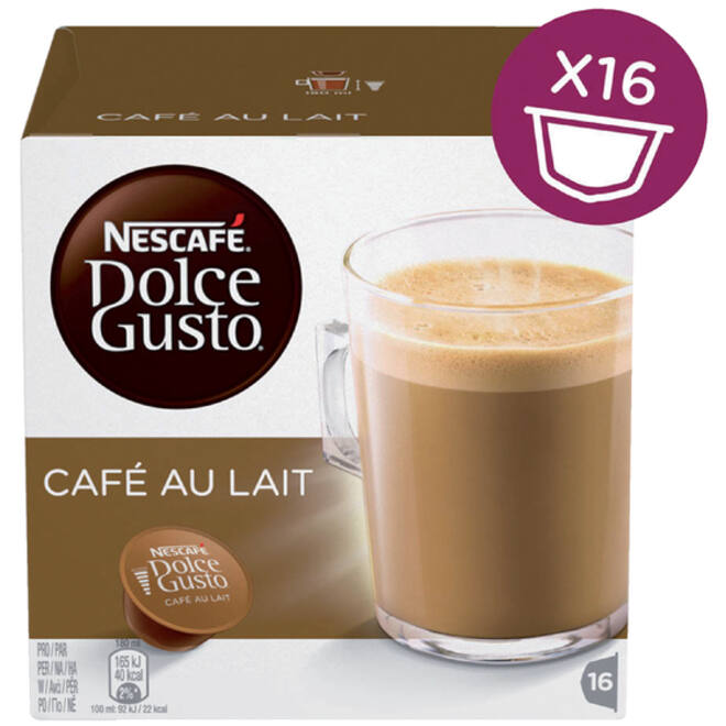 Koffiecups Dolce Gusto Cafe au Lait 16 stuks