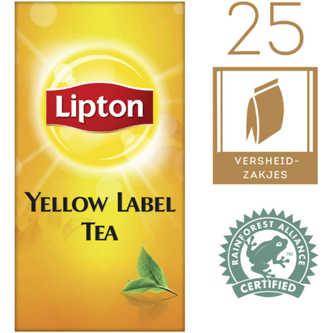 Thee Lipton yellow label 25x1.5gr
