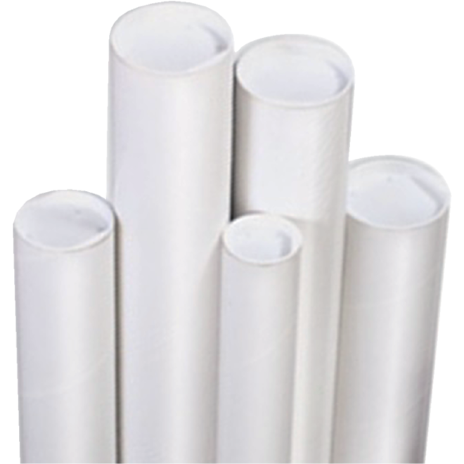 Verzendkoker CleverPack A1 650x50x1.5 met doppen wit pak à 20 stuks