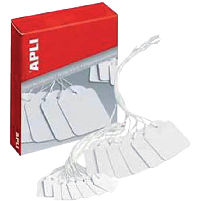 Label Apli karton nr383 7x19mm wit