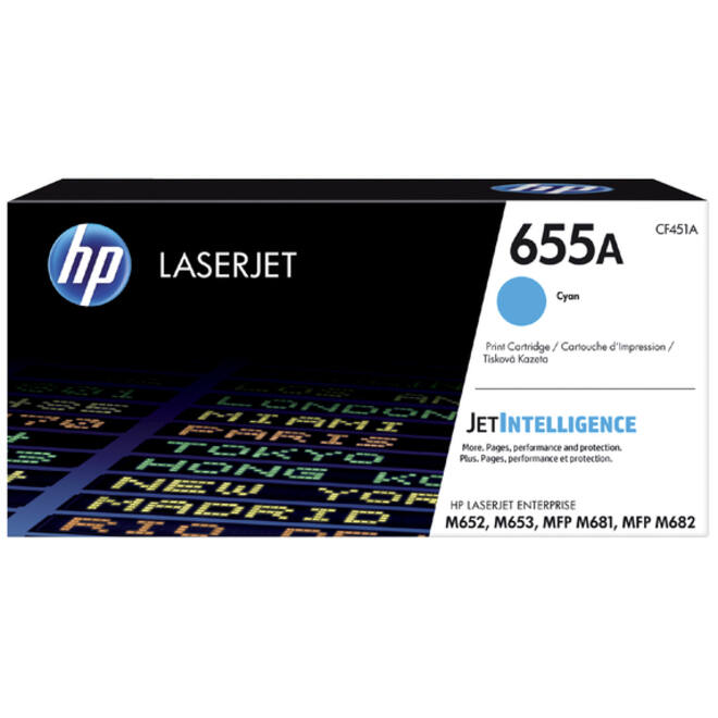 Tonercartridge HP CF451A 655A blauw