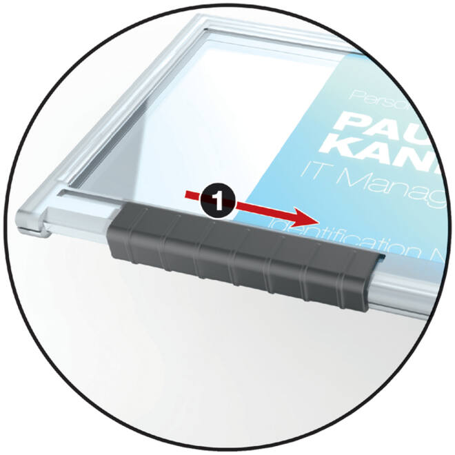 Badge Durable 8922 Pushbox mono