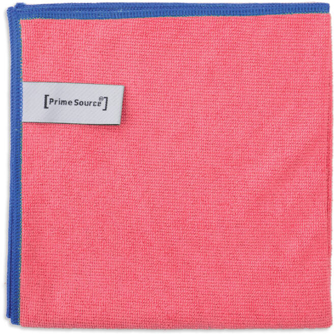 Microvezeldoek Primesource professional 38x38cm rood pak à 10 stuks