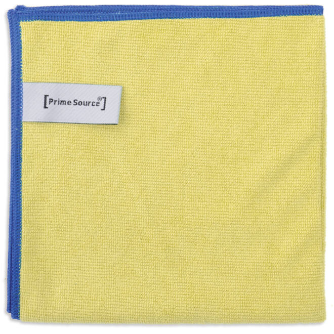 Microvezeldoek Primesource professional 38x38cm geel pak à 10 stuks