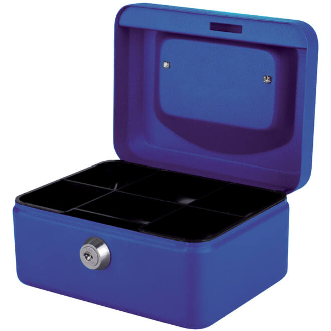 Geldkist Quantore 150x115x80mm blauw