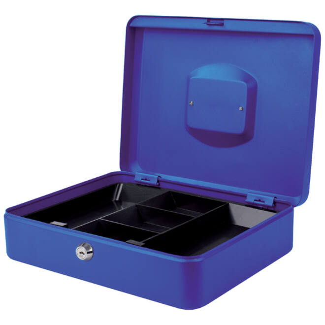 Geldkist Pavo 300x240x90mm blauw