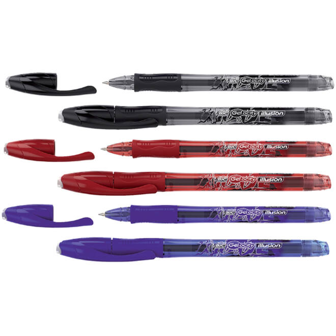 Gelschrijver Bic Gel-ocity illusion medium rood