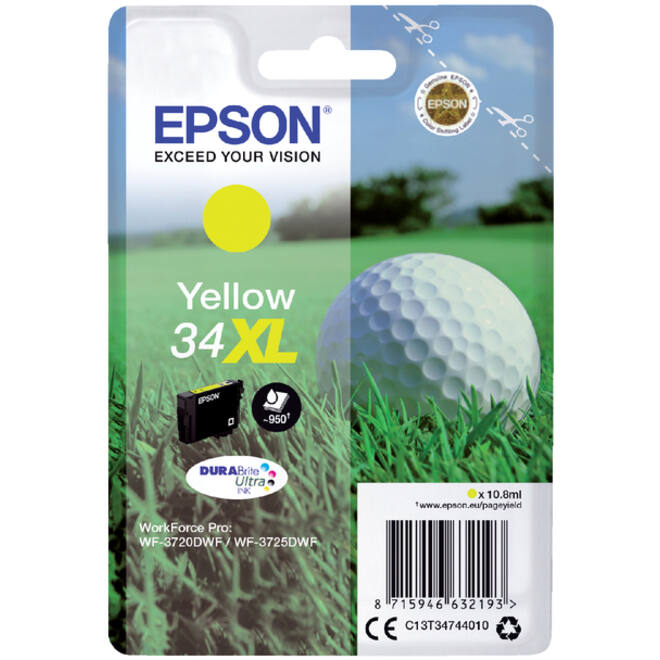 Inktcartridge Epson 34XL T3474 geel