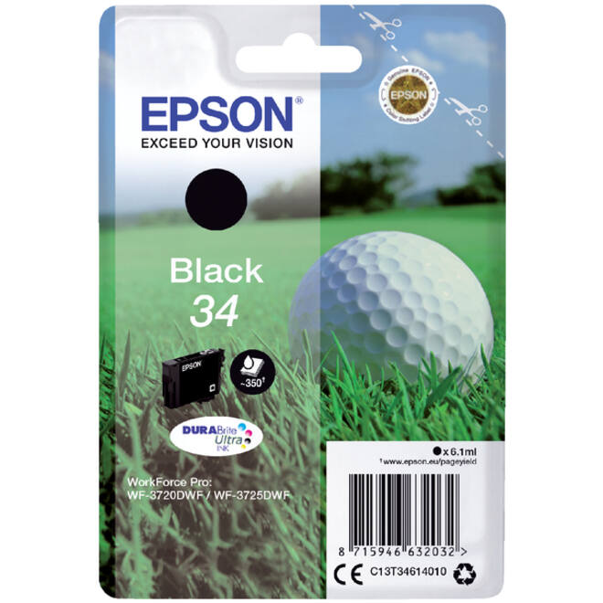 Inktcartridge Epson 34 T3461 zwart