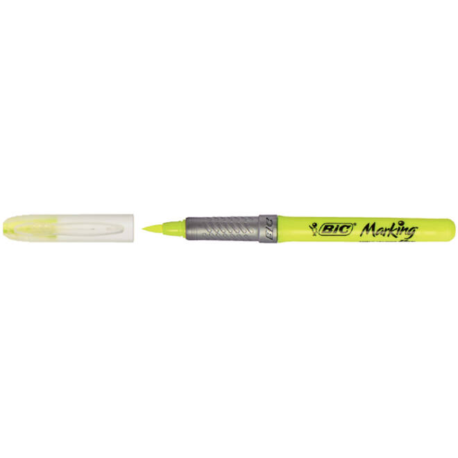 Markeerstift Bic flex geel