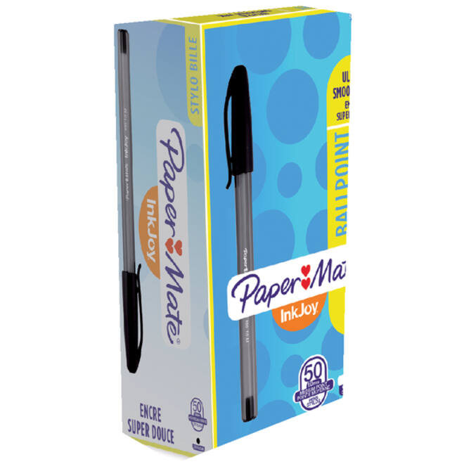 Balpen Paper Mate Inkjoy 100 medium zwart
