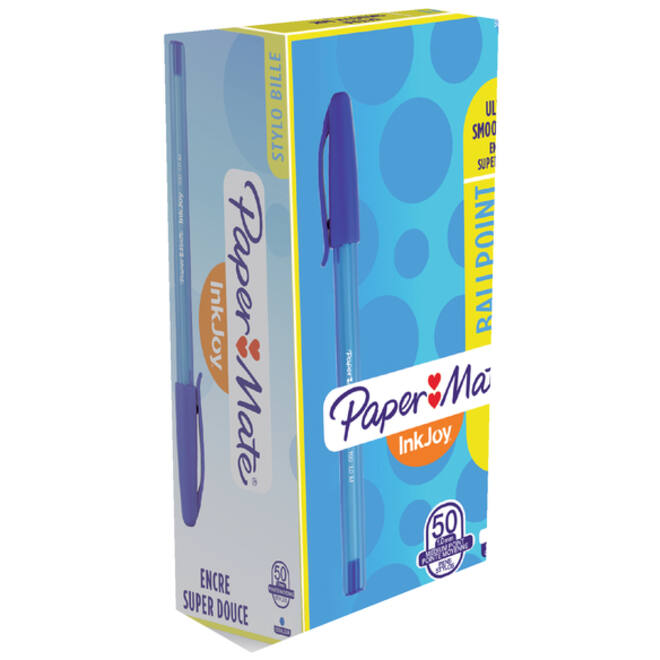 Balpen Paper Mate Inkjoy 100 medium blauw