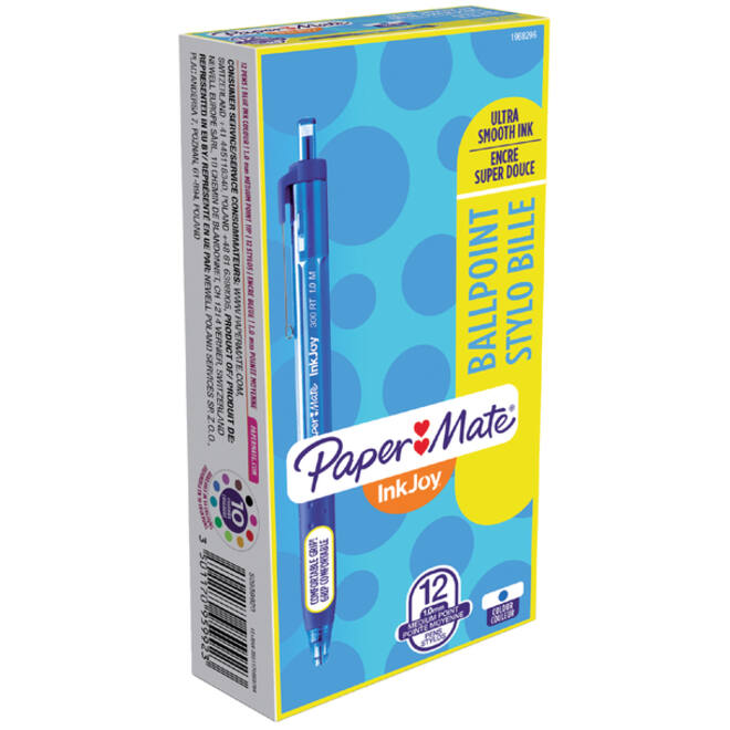 Balpen Paper Mate Inkjoy 300RT medium blauw