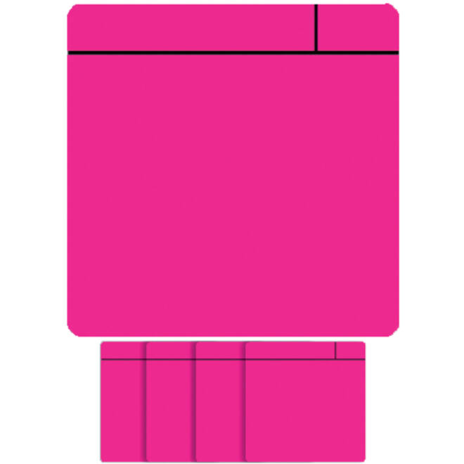 Magneet scrum 75x75mm roze
