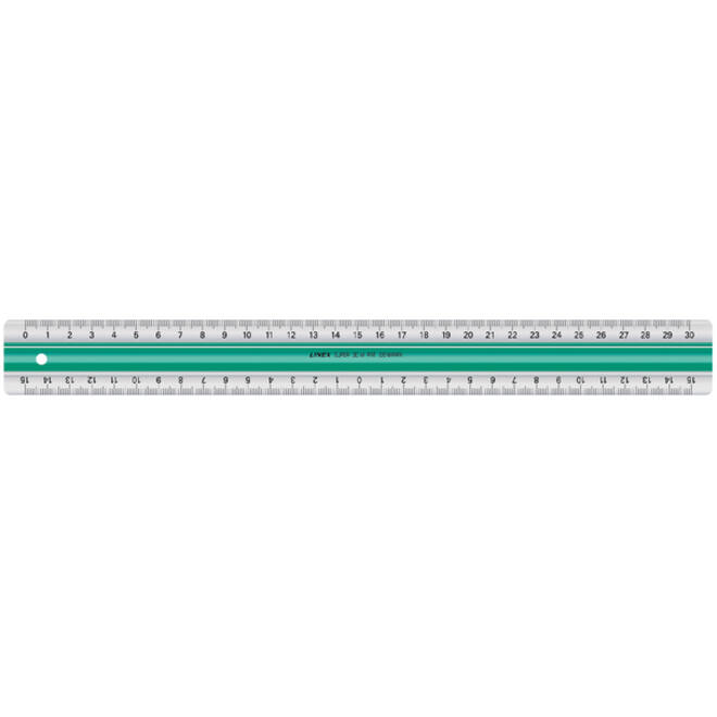 Liniaal Linex super S30 30cm transparant