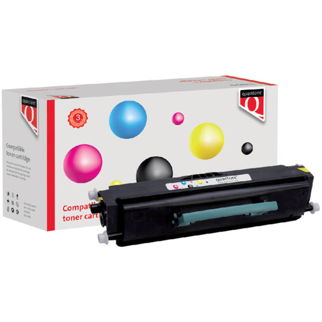 Tonercartridge Quantore alternatief tbv Lexmark E260A11E zwart