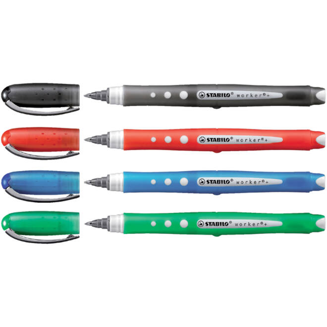 Rollerpen STABILO worker colorful 2019/36 medium groen