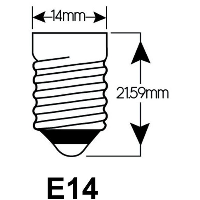 Ledlamp Integral E14 2700K warm wit 2W 250lumen