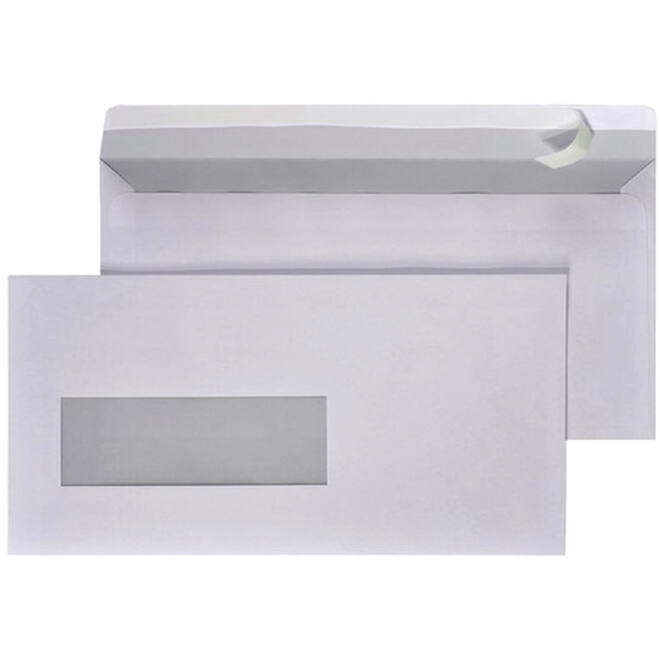 Envelop Hermes EA5/6 110x220mm venster 4x11links zelfkl 500