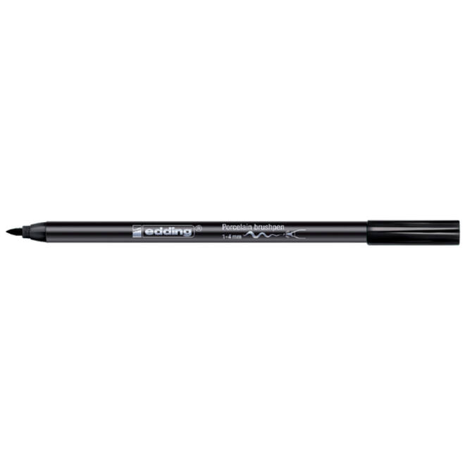 Brushpen edding 4200 porselein zwart