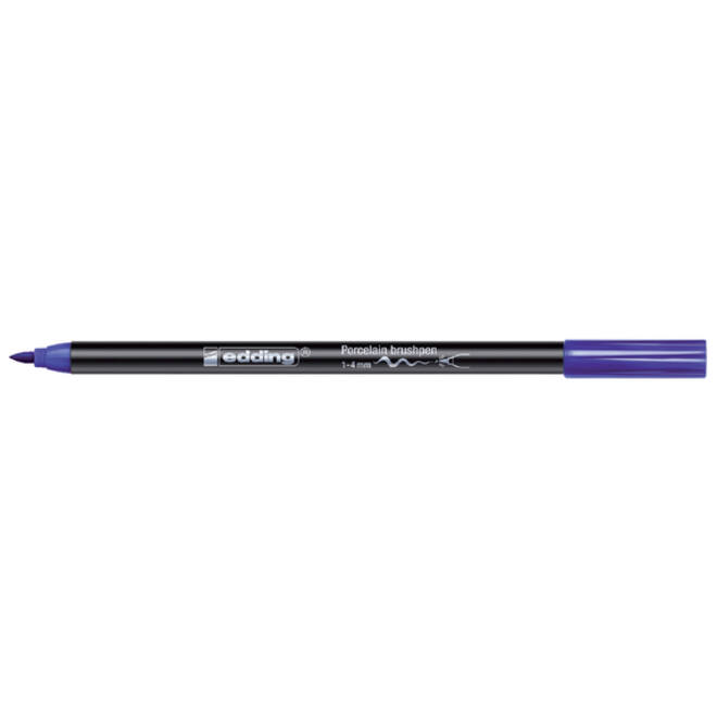 Brushpen edding 4200 porselein blauw