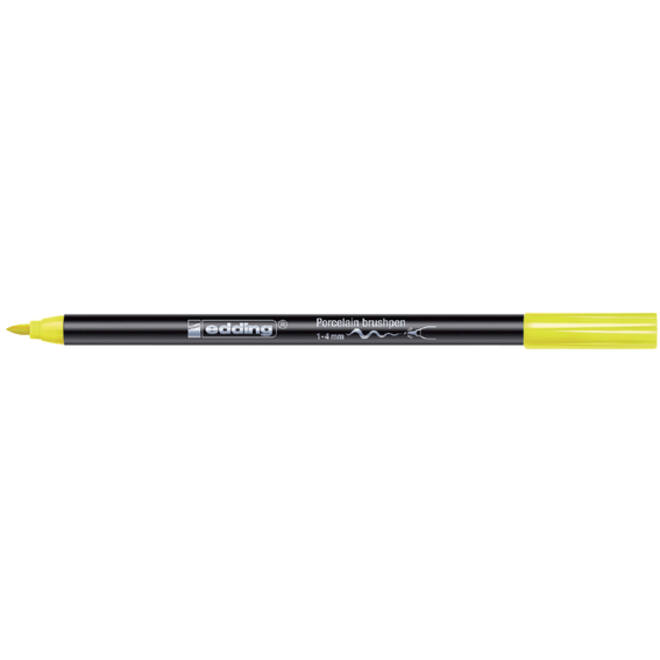 Brushpen edding 4200 porselein geel
