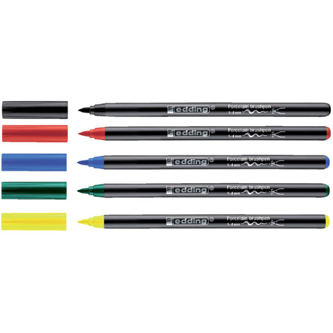 Brushpen edding 4200 porselein zwart