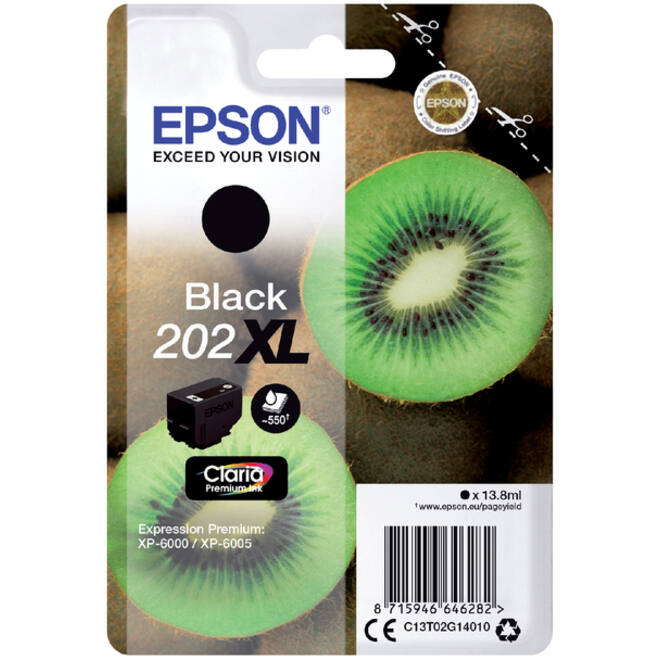 Inktcartridge Epson 202XL T02G14 zwart